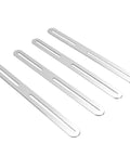 Stainless Steel Flat Mending Plate 4 Pack With Single Slot Adjustable Repair Brackets Smooth Brushed Finish For Wood Furniture Reinforcement And Easy DIY Fixes