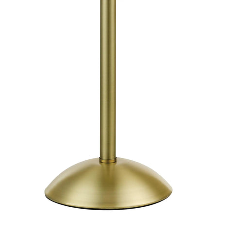 Base of the Haydel 21 Inch 2 Light Table Lamp in Matte Brass With Dual Pull Chains, modern design, warm glow for living room, bedroom, office.