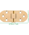 Copper Flip Top Concealed Cabinet Hinge With Self Closing Spring Thickened Design Matte Brushed Surface Quiet Heavy Duty