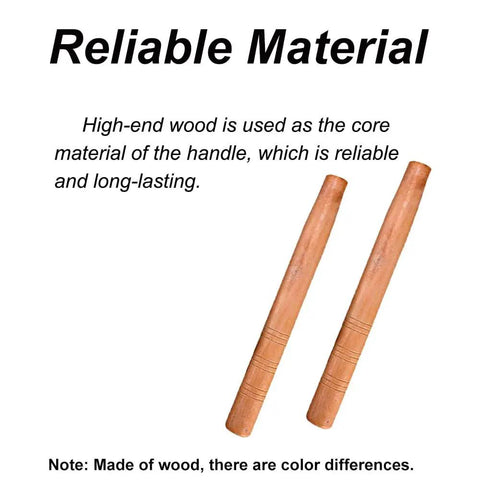 11 Inch Wooden Sledge Hammer Handle Replacement Set, two oak handles with smooth grip, anti-slip finish for gardening and farm work
