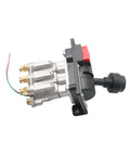 Heavy Duty PTO Hoist Air Shift Control Valve With Switch And Bright Light For Dump Truck Hydraulic System Push To Connect Fittings Fits Apsco AV-295 328388-79X K90, side view