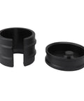 Premium Aluminum Coffee Portafilter Holder And Tamper Station Compatible With 51mm 53mm 58mm Espresso Makers, black components.