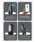 Solid Game Changer Smart Lock Featuring Slick 3D Face And Fingerprint Unlocking Through Built In WiFi For Automatic Door Deadbolts Keep Your Pad Secure With Seamless Biometric Access Daily, showcasing 3D face recognition and remote features.