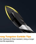 Close-up of TITGGI 6-piece masonry drill bit set with carbide tips, 1/4-1/2 in bits