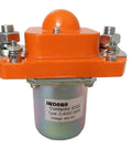 Jw Dawn Zj400D 48V 400A Single Coil NO Solenoid Relay Switch for electric forklift and pallet truck, featuring durable construction.