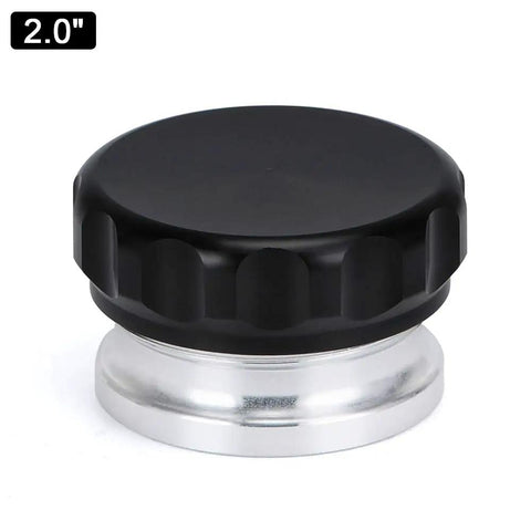 Beefy 2 Inch Billet Aluminum Weld-On Filler Neck Cap For Overflow Coolant Tank, Black Finish, Heavy Duty, Reliable Seal