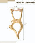 Dimensions of Beefy 300 Amp Ground Clamp For Welding Machines, Mig Tig MMA Plasma Welding, showing height 6.69 inches and width 4.72 inches.