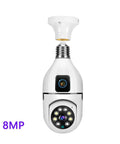 Top Shelf Dual Lens Bulb Wifi Security Camera With Zero Hassle Setup For Indoor Spaces Featuring Ai Human Tracking 360 Degree Pan 180 Degree Tilt Night Vision Plus Two Way Audio, 8MP