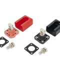 Straight Up Beast Grade 2Pack 200A Copper Battery Terminal Connectors with red and black lugs and mounting hardware.