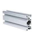 Heavy Duty Aluminum Profile Extrusion 30x60 L3060 One Piece For Doors And Windows, angled silver aluminum extrusion
