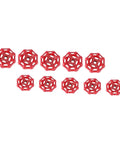 10 Pack Cast Iron Shutoff Hand Wheel Handles For Water Lines No Sweat Easy Open Close Operation Red Color Rugged Durable Sealing