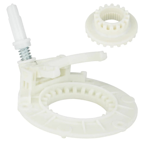 Washing Shift Actuator Coupling Assembly Replacement for LG and Kenmore Washers, angled view showing gears and spring component.