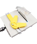 Beast Multifunction Mini Table Saw And Lathe Kit For Wood Metal Jade Carving with yellow blade guard and clear safety shield