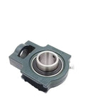 Heavy Duty Mounted Ball Bearings Housing Pillow Blocks UCT306 30 MM Inner Diameter Insert Bearing Durable Cast Iron Built Tough For Pros Who Love Smooth Operation Real Deal Quality For Industrial Machines Handling Stress. cast iron pillow block bearing 30mm bore, angled view
