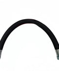 Top Shelf Replacement Air Compressor Hose Part Number 35324177 For Screw Machines, black rubber hose with metal ends.