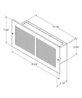 Diagram of Hidden Wall Safe That Looks Like An Air Vent In Plain Sight For Quick Access To Jewelry Valuables Cash, size dimensions