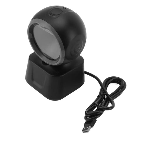 Desktop Barcode Scanner 1D 2D QR Omnidirectional Automatic USB Reader For Retail Supermarkets And Shops Plug And Play
