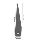 Morse Taper Drift Key MT1 MT2 Workhorse Heavy Duty High Hardness Silicon Manganese Steel for Lathe Boring and Drilling