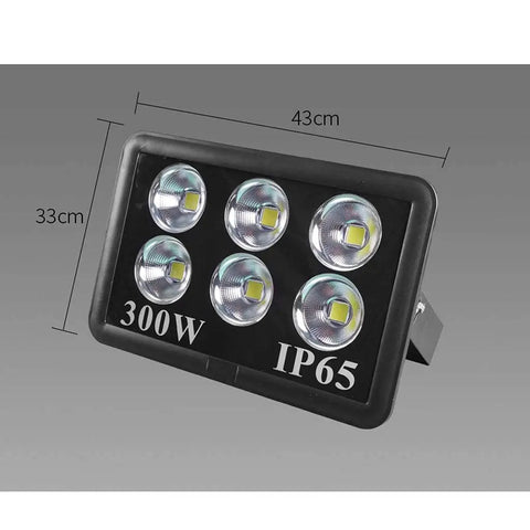 JUDYSSY Home Floodlight,Outdoor Waterproof Led Projection Lamp Outdoor Roof Top Open Door Lighting Explosion-Proof Lamp Ip66/65, Rechargeable Work Light, 300W with 6 LED lights, IP65 rating.