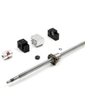 12mm AntiBacklash Ballscrew Kit SFU1204 RM1204, 500mm Long with 4mm Lead, components include Ball Screw Nut and BK BF10 End Supports