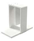 Rock Solid Under Desk Pc Mount Bracket Compatible With Compact Sff Mini Computers, white metal bracket for mini PC.