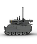 Kickass M113 Military Vehicle Building Blocks Set For Adults, 909 Piece Heavy Duty construction kit showcasing side view with intricate details.