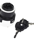 Heavy Duty Ignition Switch 09730212 With Dual 7 Pin Connectors For Linde Forklift Replacement Part with keys.