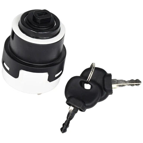 Heavy Duty Ignition Switch 09730212 With Dual 7 Pin Connectors For Linde Forklift Replacement Part with keys.