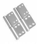 2pcs Thickened Aluminum Alloy Non Punch Sandblasting Door Hinge Set For Cabinet Doors Window Doors And Room Doors