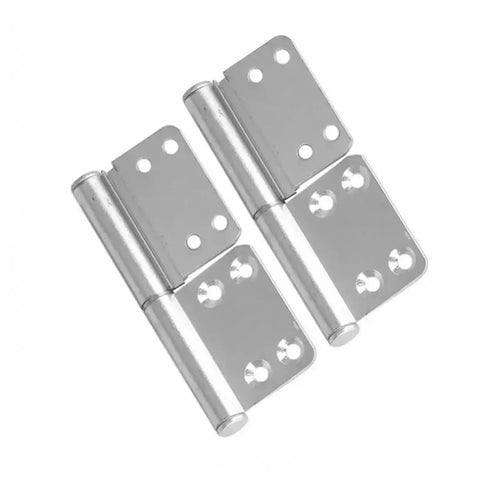 2pcs Thickened Aluminum Alloy Non Punch Sandblasting Door Hinge Set For Cabinet Doors Window Doors And Room Doors