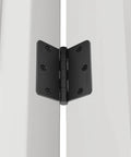 Three Pack Of 304 Stainless Steel Door Hinges In Matte Black With Non Removable Pin Heavy Duty Ball Bearing 3 Point Five Inch For Commercial