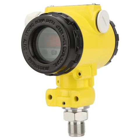 Beefy Explosion-Proof Pressure Transmitter With 4-20mA LCD Display For Harsh Industrial Environments 0 To 1.6 MPa Stainless Steel And Die-Cast Aluminum IP65 Waterproof Full Digital Calibration Anti-Jam Sensor front view