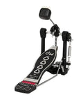 Single Bass Drum Pedal With Radius Rod Base Bearing, Spring Rocker Assembly, Delta Ball Bearing Hinge, Dual Adjustable Toe Clamp, Built On The 5000 Radius Rod Design, Offers Accelerator Eccentric Cam Or Turbo Cam Drive Options on a single bass drum pedal