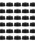 30 Piece Rubber Feet With Stainless Steel Screws For Cutting Boards And Furniture, Non Slip Cushioned Pads in black finish