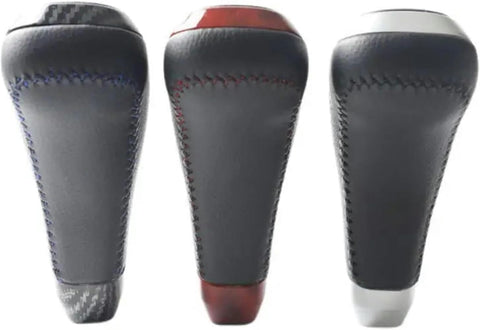 Three Leather Gear Shift Knob For Toyota 4Runner Tacoma TRD And Tundra 2007 2019 Non Slip ABS Shift Lever Easy Install Premium Grip