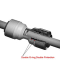 Push To Connect Tube Fittings 1/2 In NPTF To 3/8 In Tube OD Female Adapters, Double O-ring detail, leak-proof design.