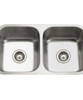31 Inch Undermount Stainless Steel Kitchen Sink With Fifty Fifty Double Bowls Durable 18 Gauge T 304 Rust Resistant Easy Install