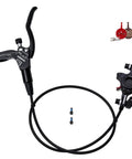 Front Hydraulic Disc Brake With 800mm Hose For Mountain And Fat E Bikes Features IS PM adapters shown with caliper and lever.