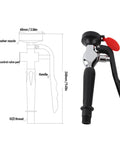 Diagram and photo of Emergency Eyewash Spray Head With Stainless Steel Drench Hose And Sink Accessory For First Aid Eye Wash Units