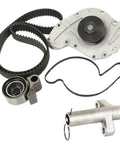Top Notch Timing Belt Kit With Tensioner And Water Pump For Dodge Avenger 300 Concorde 3 5L 4 0L V6 Gas Engine Types 2005 Through 2010 Fix Your Belts Now And Save Serious Green On Costs By Skipping Pricey Repair Auto Shops Today.