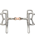Go-To Stainless Steel Half Cheek Driving Bit With Copper French Link Mouth 3.75 Inch Shank For Horses Promotes Salivation Longer Shank