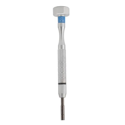 Compact Eyeglass Repair Tool Kit Mini Pocket Size For Small Delicate Parts Built From High Grade Metal For Glasses Watches And Phones GJ008 Hex Socket 2.32 Everyday Carry Handy Repair Tool Set showing full metal tool with precise tip.