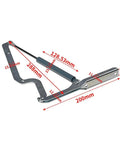 Heavy Duty Lid Piston And Shock Hinge Support Gas Strut For Large Outdoor Deck Box Sop Replacement Part with dimensions.