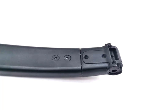 Close-up of Rugged Rubber Trolley Handle Replacement for V12 Electric Unicycle, showing screw holes and joint detail.