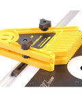 Feather Loc Board Set For Woodworking Table Saws And Engraving Machines, Double Featherboard Push Block with 13 Angled Fingers