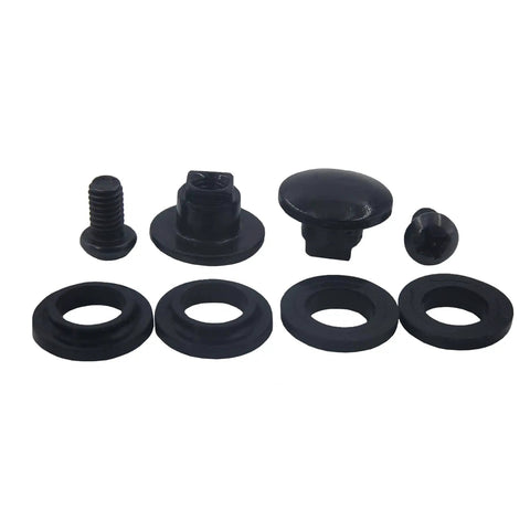 2 Pack Rear Window Latch Bolts Nuts Screws for Sienna GSL ASL 2003 2017 Quarter Glass Latch Kit with Silicone Washers