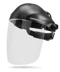 OMNIShield Professional Face Shield With Premium Headgear High Density Clear Polycarbonate Lens For Superior Impact Protection