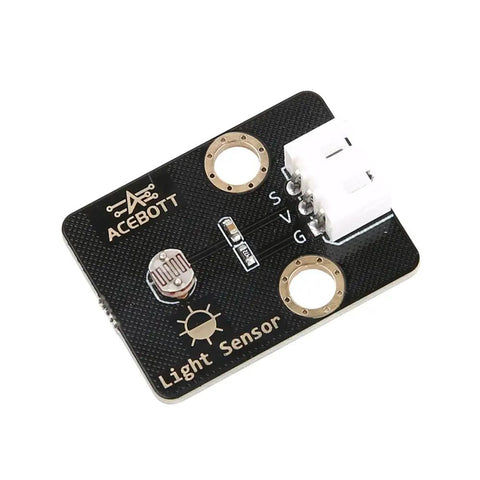 Six Pack LDR Light Sensor 5516 Photoresistor LM393 3 Pin 3.3 to 5V Compatible With Arduino and ESP32 Easy Plug with XH254 Quick Connect Cables and Slot Style Mount, black PCB