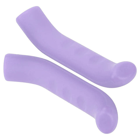 Purple Anti Slip Silicone Brake Lever Grips Set For Motorcycle And Bike, Gel Material Non Slip Handle Covers with Sliding Sleeve Design