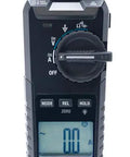 Front view of Voltage, Continuity And Current Tester With Open Jaw, 1000V 200A, CAT IV Safety, Bright LED Work Light, Backlit Display